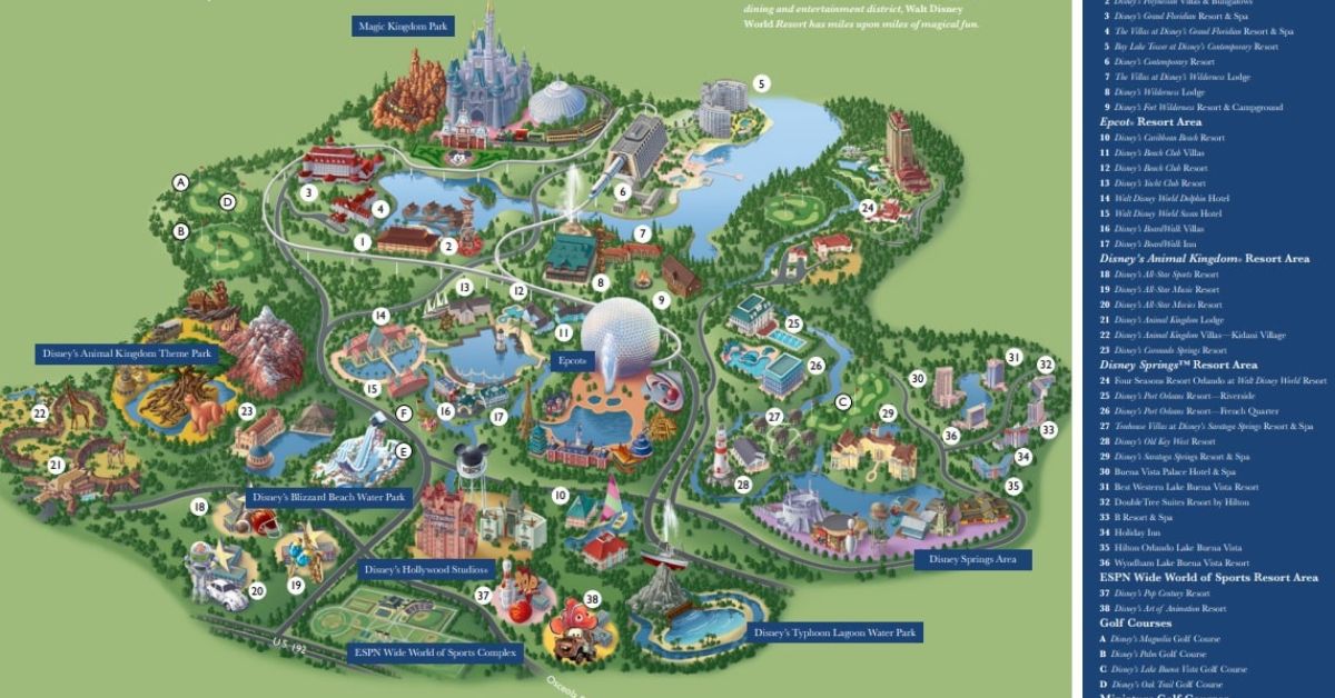 Disney World Map 2024
